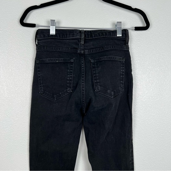 EVERLANE Mid Rise Black Jeans Sz 26 - Picture 7 of 7